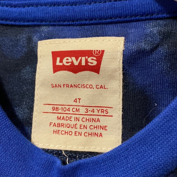 LEVI'S Boys Printed Long Sleeve T-Shirt And Pants 2-Piece Set - Picture 7 of 10